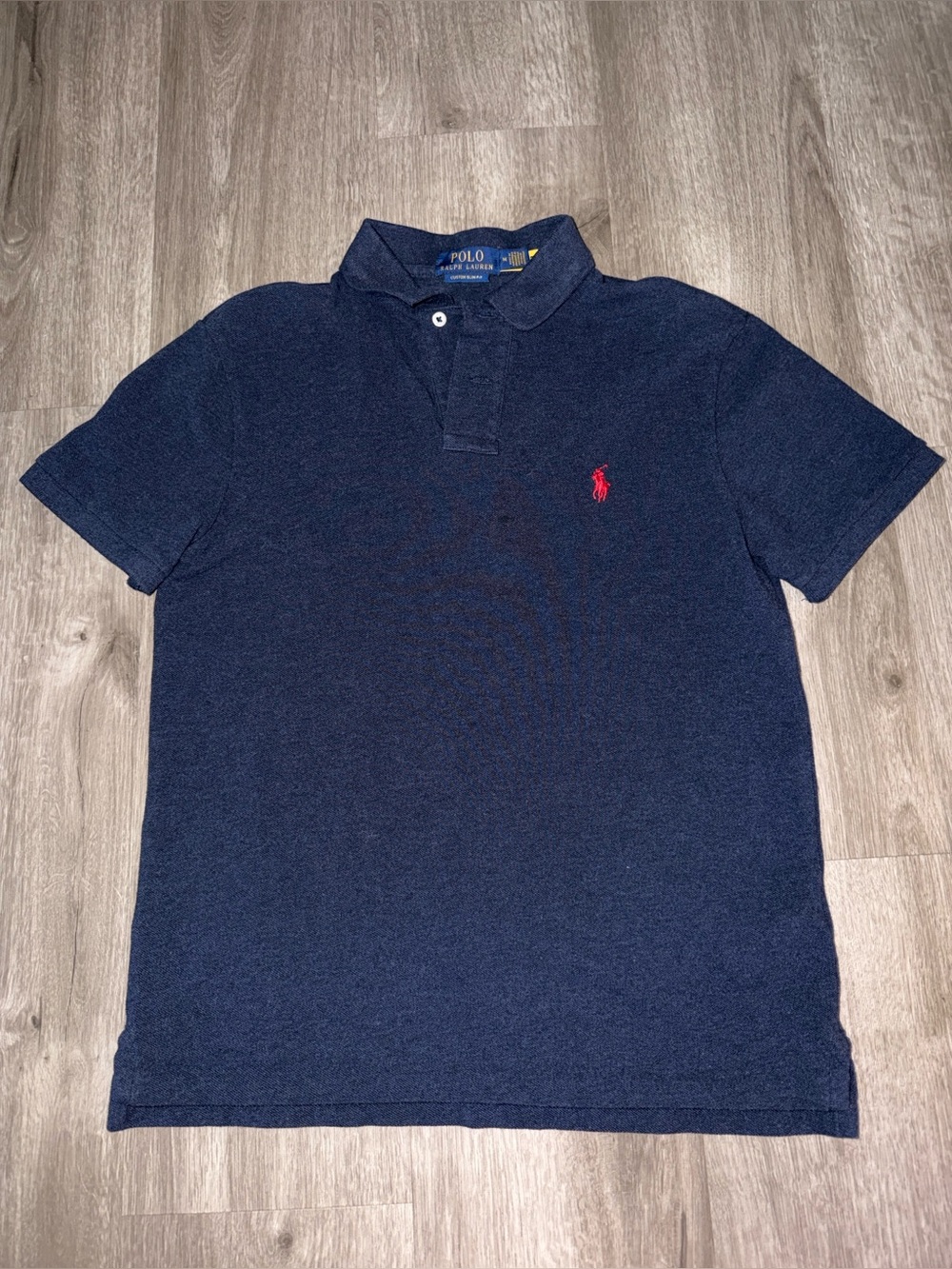 Polo by Ralph Lauren Navy Short-Sleeve Polo with Red Pony